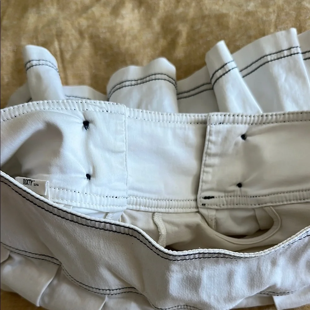 Miss Sixty Y2K Vintage White Pleated Skirt ~ - Picture 6 of 9